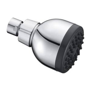 1-Spray Patterns with 1.8 GPM 3 in. Wall Mount Adjustable Anti-Clog High Pressure Fixed Showerhead in Chrome
