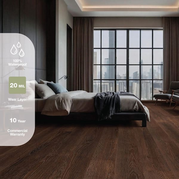 Beaver Creek 20 MIL x 7 in. x 48 in. Waterproof Click Lock Rigid Core Luxury Vinyl Plank Flooring (21.39 sq. ft. /Case)
