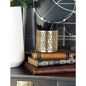 Gold Metal Glam Pencil Cup
