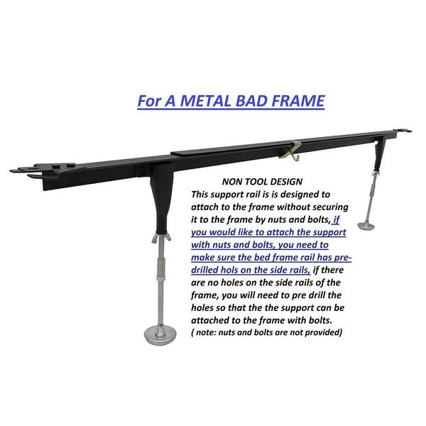 Platform bed center support discount