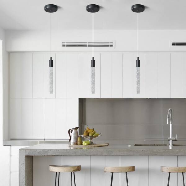 ZHLWIN Home Light 6 Watt 1 Light Black Integrated LED Mini Pendant
