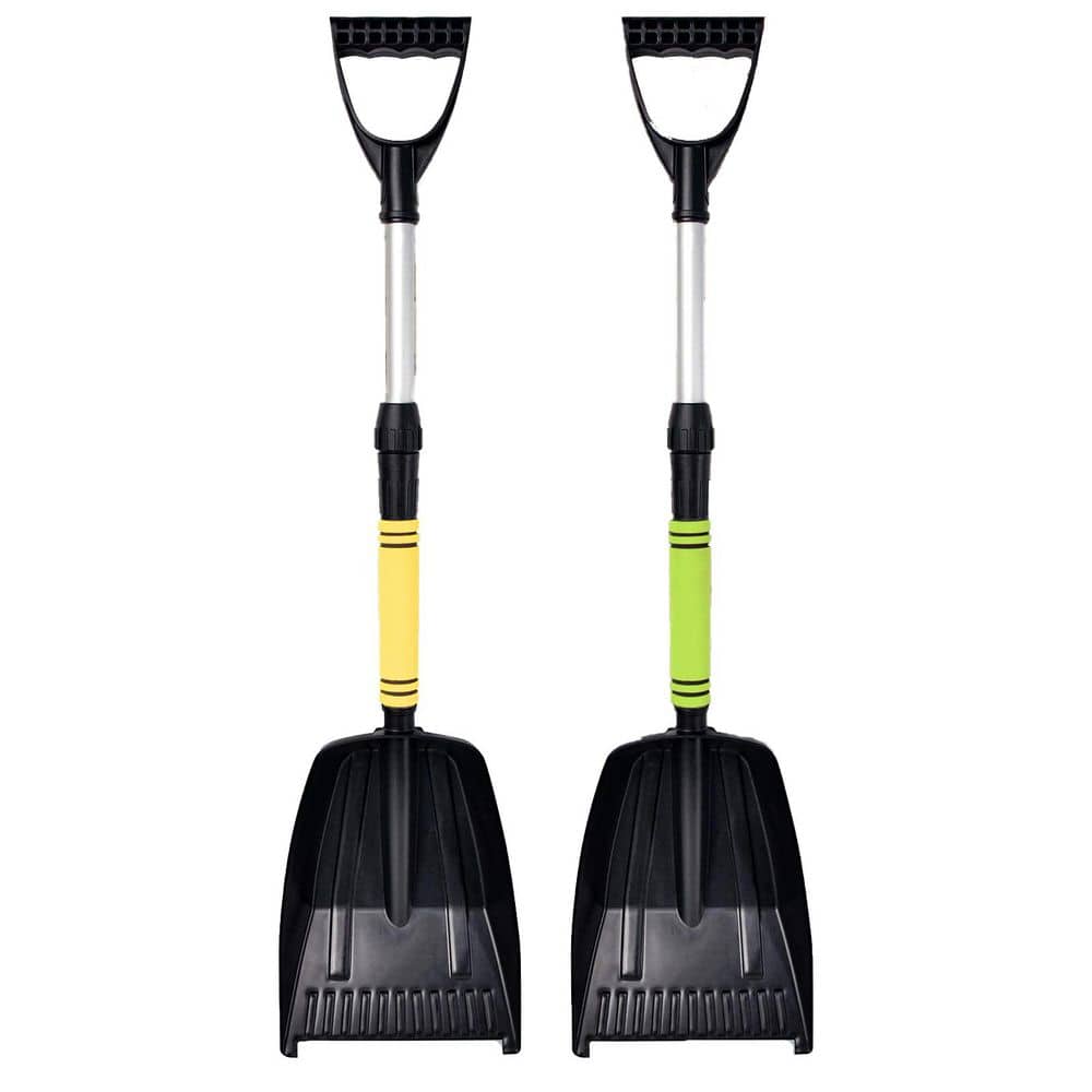 29.7 in. Plastic Handle Aluminum Snow Shovel for Kids, Adjustable D-Grip Lightweight Shovel for Winter Yard Garden price history on PriceWatchPro