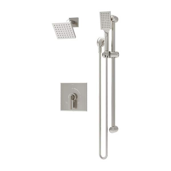 Symmons Duro HydroMersion Shower Faucet Trim Kit Wall Mounted with Single Handle and Hand Spray - 1.5 GPM (Valve Not Included)