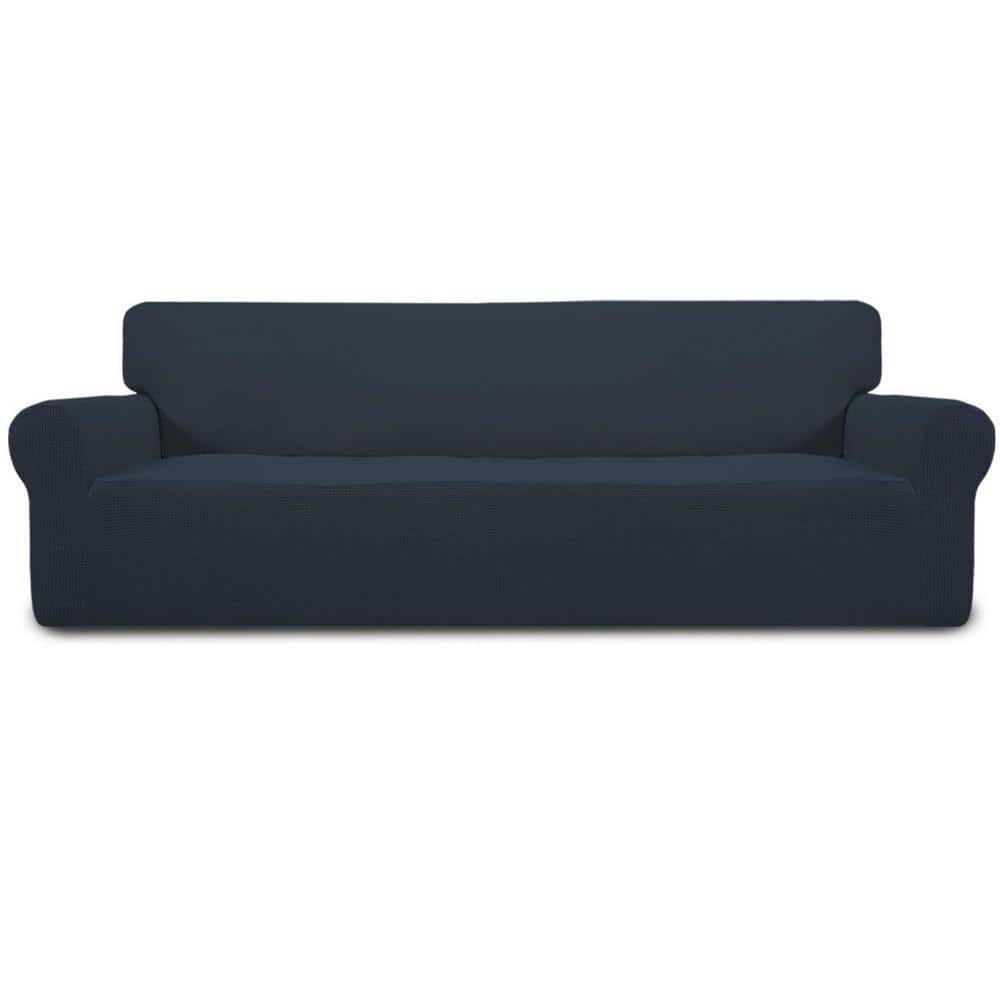 Stretch 4-Seater Sofa Slipcover 1-Piece Sofa Cover Furniture Protector Couc