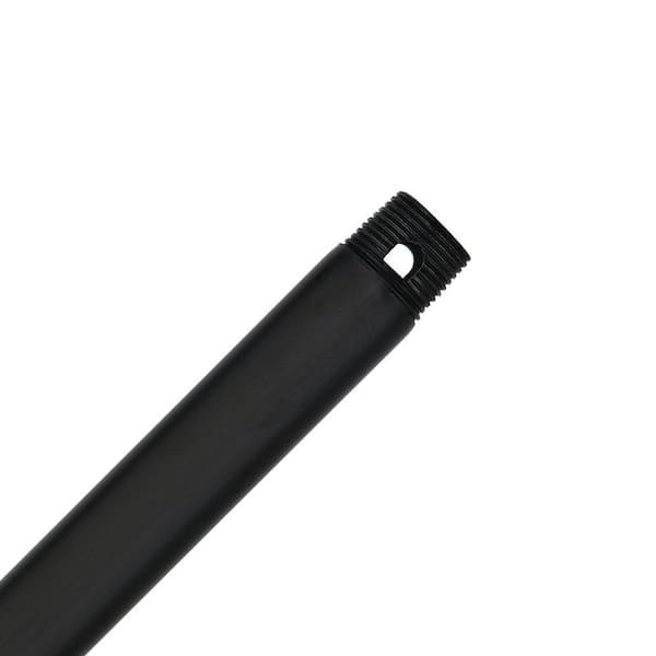 Hunter 12 in. Black Extension Downrod for 10 ft. ceilings