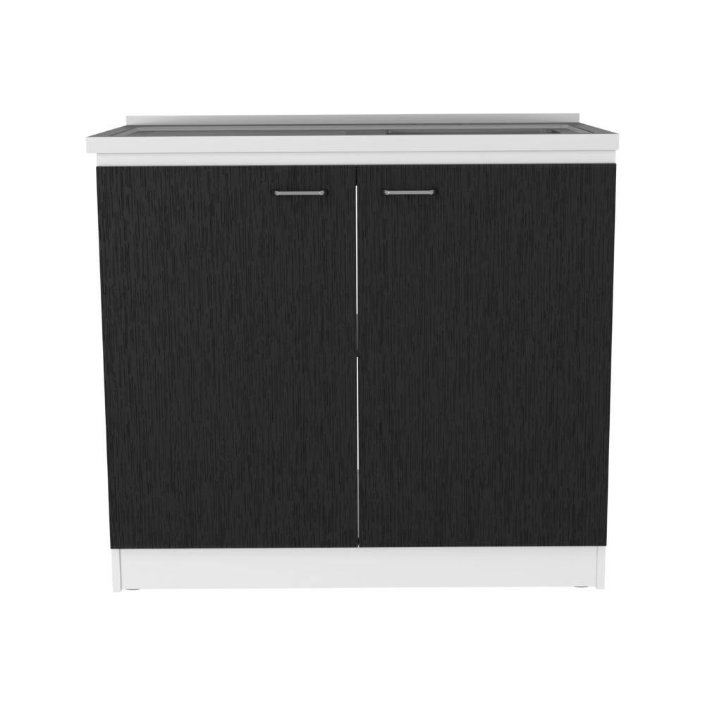 White Frame Utility Sink Cabinet Matching Smokey Oak Wood Storage Panels price history on PriceWatchPro