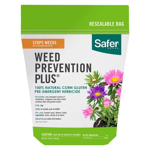 Safer Brand 5 Lb Weed Prevention Plus Pre Emergent Herbicide Control 97181 6 The Home Depot