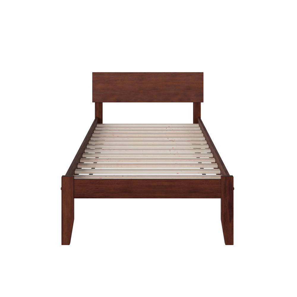 Orlando Twin XL Platform Bed with Integrated USB, Rubberwood