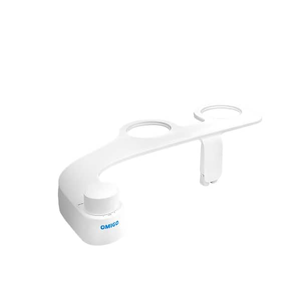Brondell Omigo Element Non-Electric Attachable Bidet System Bidet Attachment with Ambient Water Temperature White
