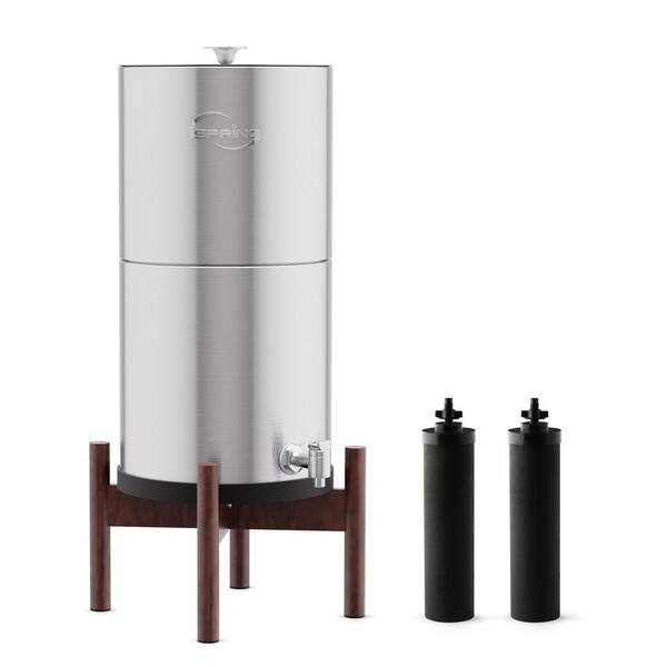 Elite Cold Beverage Dispenser, Stainless Beverage Dispenser, Stainless  Spigot, 3 Gallon, Dark Wood