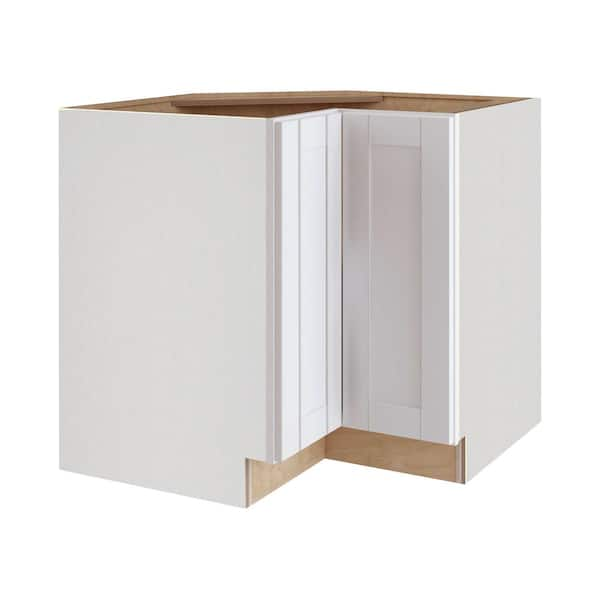 Contractor Express Cabinets Arlington Vesper White Plywood Shaker Stock  Assembled Corner Kitchen Cabinet Soft Close 36 in W x 21 in D x 34.5 in H  EZR3621LSS-AVW - The Home Depot