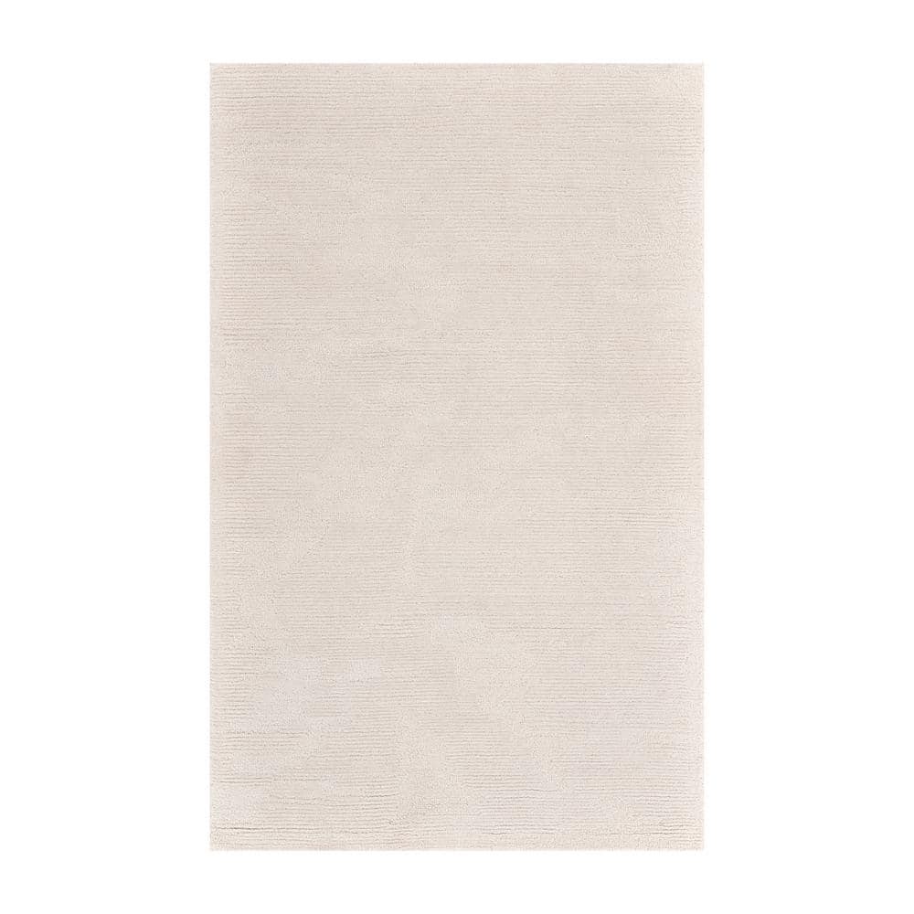 Amer Rugs Mexico 9x12 Area Rug Ivory Wool Rectangle Low Pile Abstract ...