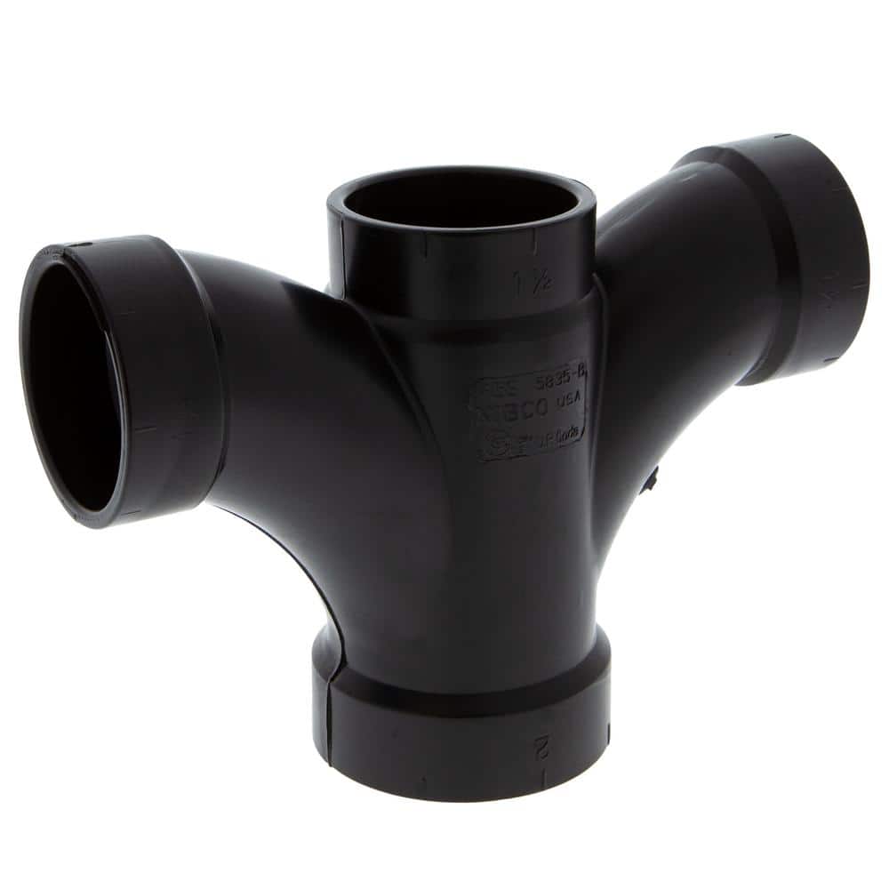 NIBCO 2 in. x 1-1/2 in. x 1-1/2 in. x 1-1/2 in. ABS DWV All Hub
