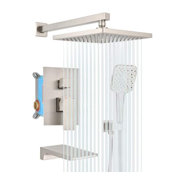 Fapully Four Piece Bathroom Accessories Set Stainless Steel Wall  Mounted,Brushed Nickel Finished