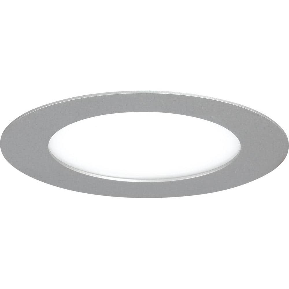 Progress Lighting 7 in. 3000k Brushed Nickel Integrated LED Recessed Trim