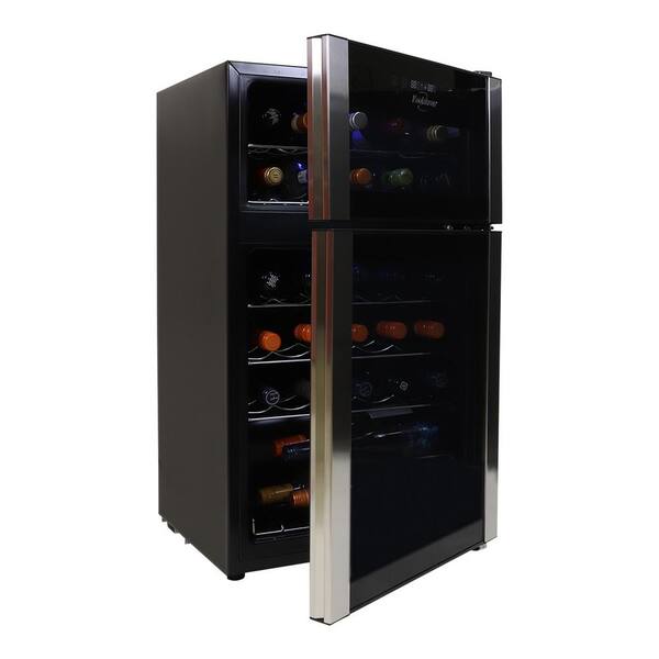 Koolatron 29 Bottle Dual Zone Wine Cellar Kwd28sng The Home Depot Koolatron 29 Bottle Dual Zone Wine Cellar Kwd28sng The Home Depot