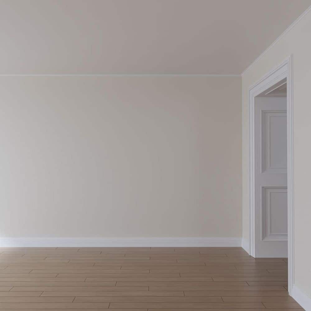 Traditional White Polyurethane Crown Moulding, 94.5" Length
