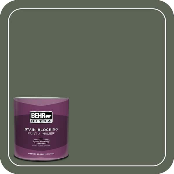 BEHR ULTRA 1 qt. #T13-16 Pine Cone Pass Extra Durable Eggshell Enamel Interior Paint & Primer