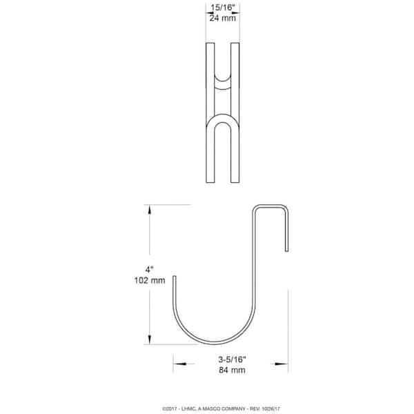 Liberty 4 In Satin Nickel Over The Cabinet Single Hook 141777 Home Depot The Cabinet Single Hook 141777, Over The Cabinet Door Single Hook