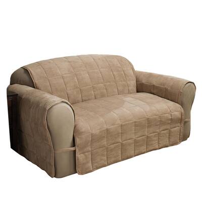 Innovative Textile Solutions Natural, Faux Leather Sofa Slipcovers