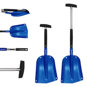 Ultra Compact 40 in. Folding Utility Snow Shovel for Car Emergency, Telescoping Handle