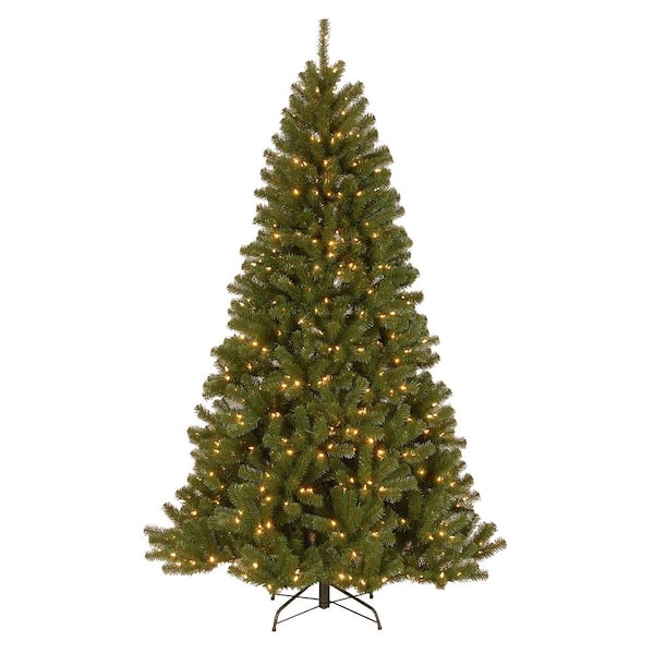 National Tree Company 7.5 ft. PowerConnect North Valley Spruce LED Artificial Christmas Tree with Light Parade Lights