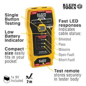 LAN Explorer Data Cable Tester with Remote