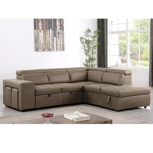 Exclusive Leather Upholstery Corner L-shape Sofa Milwaukee