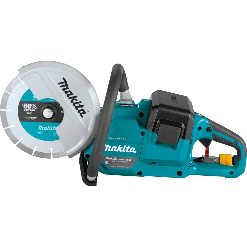 Makita 18V X2 LXT Lithium-Ion (36V) Brushless Cordless 9 in. Power Cutter  (Tool Only) XEC01Z - The Home Depot