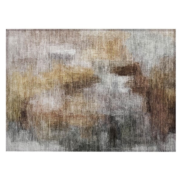 Chantille Machine Washable Indoor/Outdoor Abstract ACN2738 Granite 3 ft. x 4 ft. Area Rug