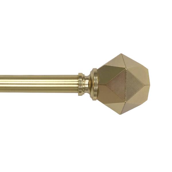 Single Curtain Rod Kit In Champagne, Champagne Shower Curtain Rod