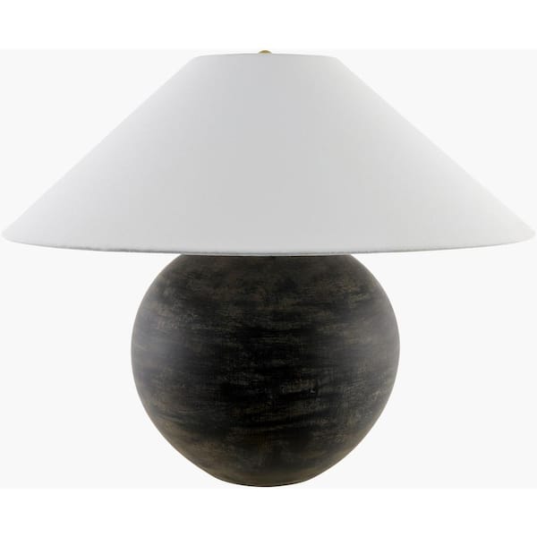 Galey Alix x Livabliss Saint Martin Traditional Table Lamp, 67 in. H x 25 in. W x 25 in. D, Black/Brown