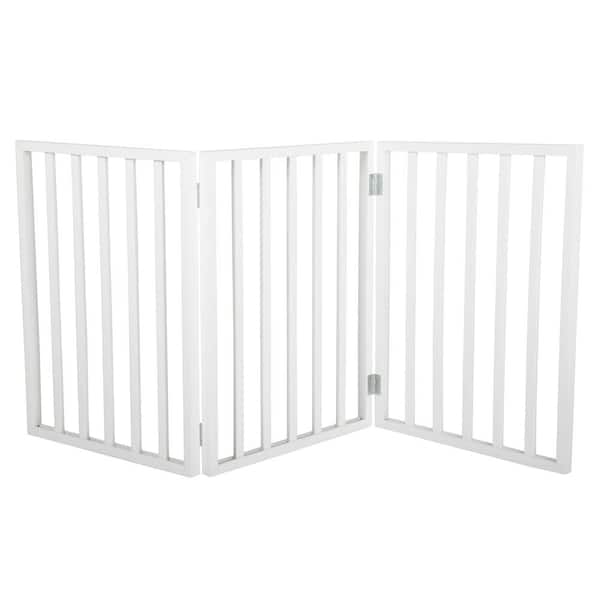 Petmaker 24 In. X 54 In. Freestanding White Wooden Pet Gate M320098 ...