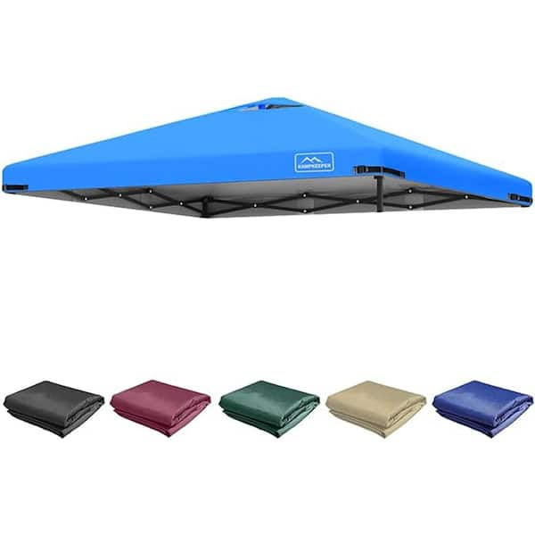 10 ft. x 10 ft. Light Blue Pop Up Canopy Top Replacement Cover Roof ...