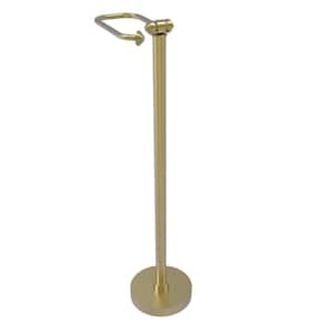 Southbeach Free Standing Toilet Paper Holder in Satin Brass