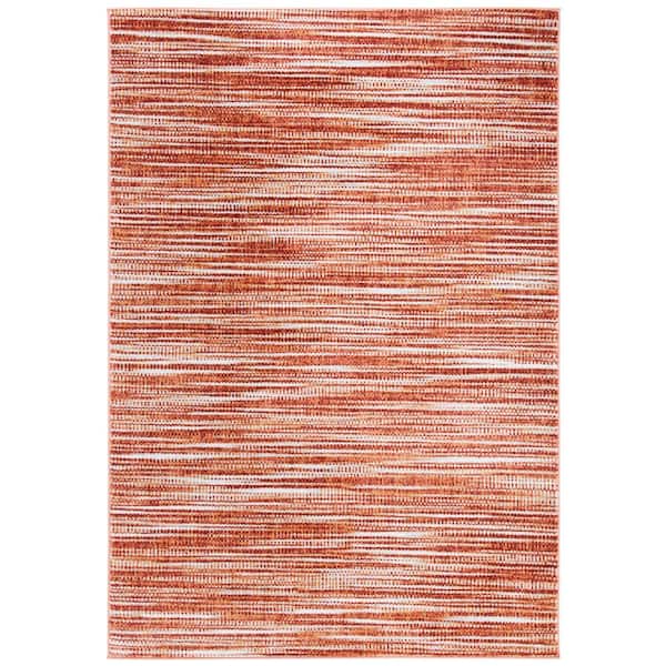 SAFAVIEH Lagoon Gold/Ivory 4 ft. x 6 ft. Striped Gradient Area Rug