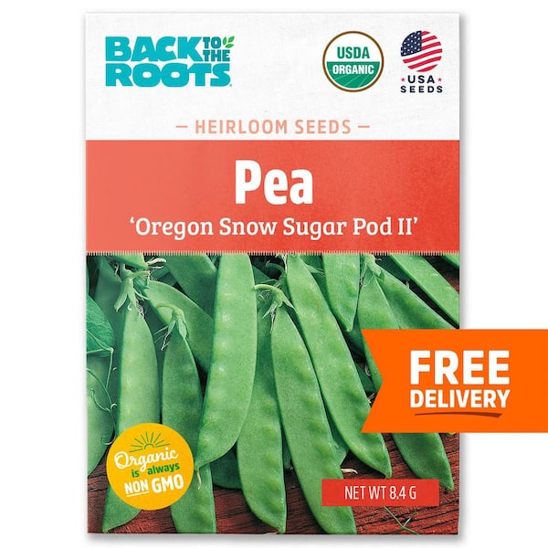 Back to the Roots Organic Oregon Snow Sugar Pod II Pea Seed (1-Pack)