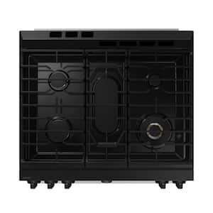 30 in. Bespoke Smart 5-Burner Element Slide-In Gas Range 6.0 cu. ft. Capacity with Flex Duo in Stainless Steel