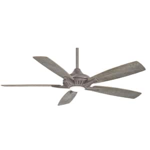 Dyno 52 in. Integrated LED Indoor Burnished Nickel Ceiling Fan with Remote Control
