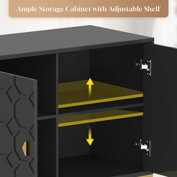 Boyel Living 26.2 in. H Freestanding Storage Cabinet 2-Door Boyel Living 26.2 in. H Freestanding Storage Cabinet 2-Door