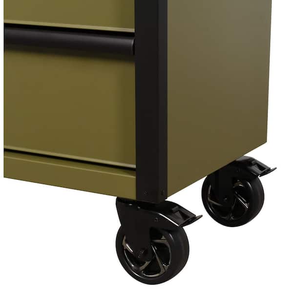 Husky Standard Duty 42 in. x 18 in. D 12-Drawer Matte Army Green