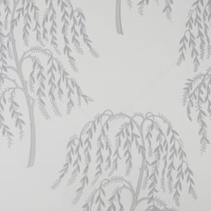 Willow Tree Silver Removable Wallpaper Sample