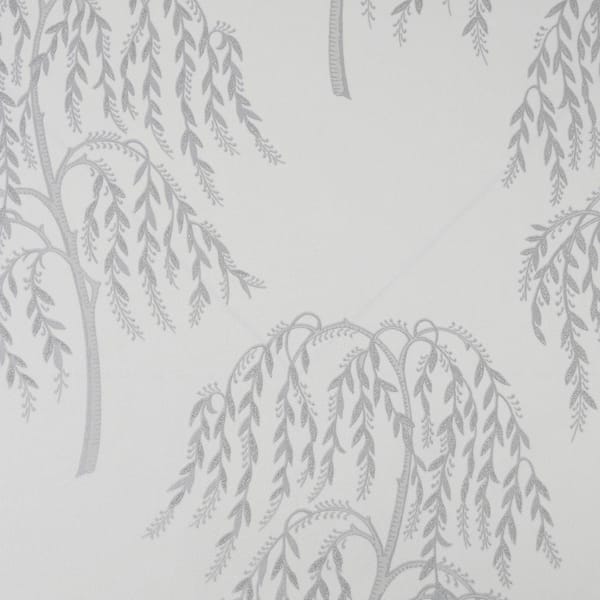 Superfresco Easy Willow Tree Silver Removable Wallpaper Sample