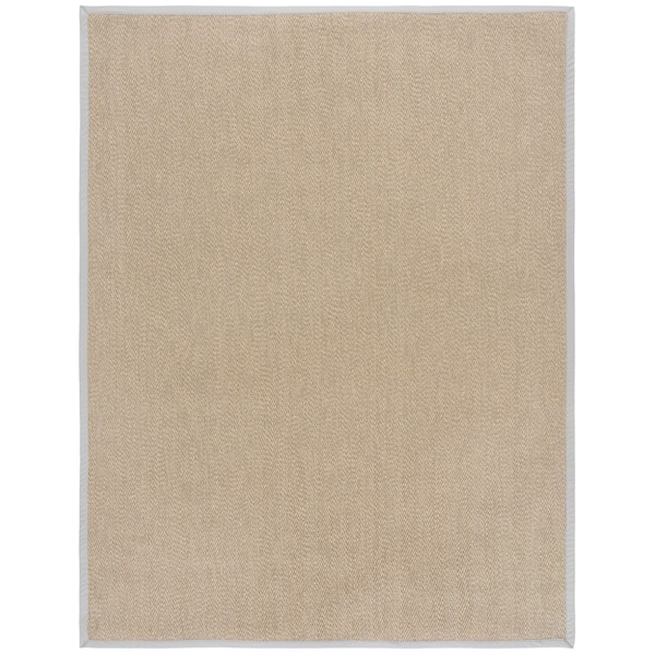 Napa Fau x Sisal 100 6 ft. x 9 ft. Natural/Ivory Solid Color Area Rug