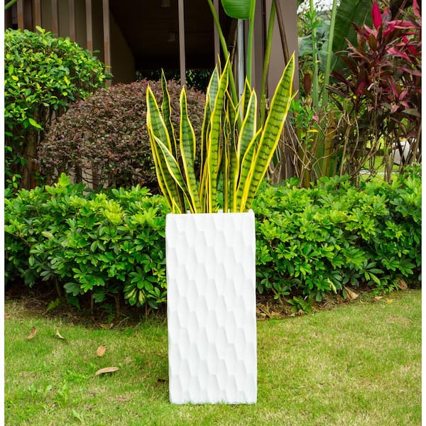 Tall Tapered Square Indoor & Outdoor MgO Planter - Bed Bath