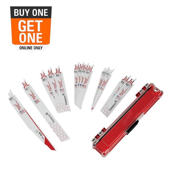 SAWZALL Demolition Nail-Embedded Wood and Metal Cutting Bi-Metal Reciprocating Saw Blade Set (13 Piece)