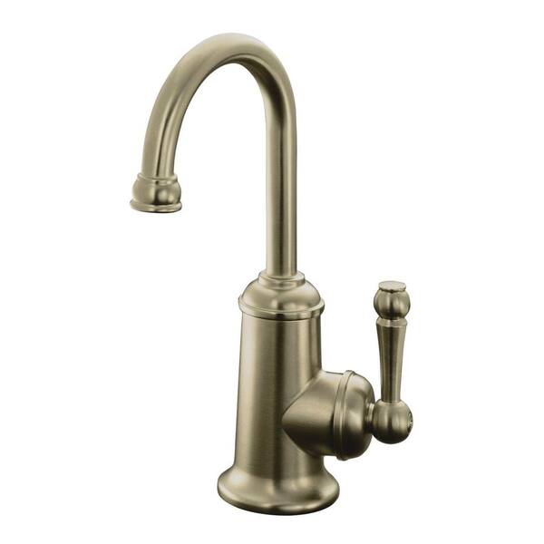 KOHLER Wellspring Single Handle Bar Faucet in Vibrant Brushed Bronze