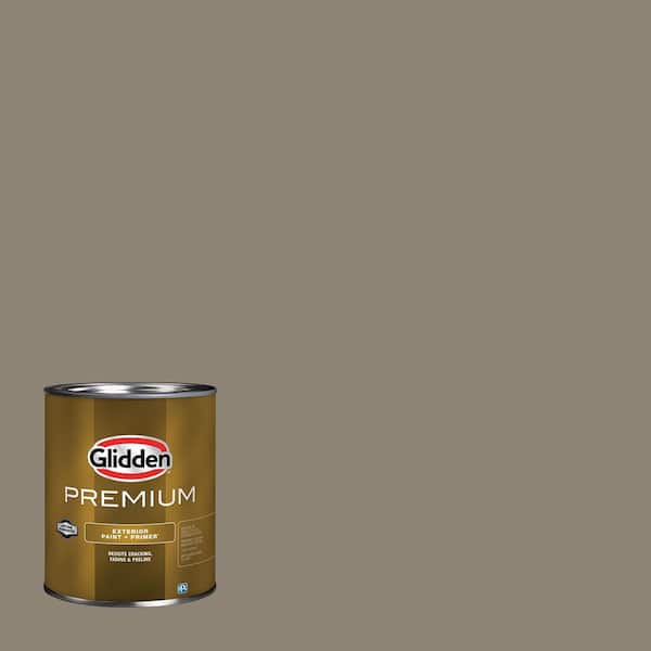 Glidden Premium 1 qt. PPG1000-5 Bear Cub Satin Exterior Latex Paint