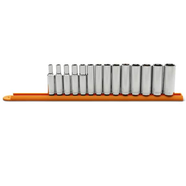 3/8 in. Drive Metric 6-Point Deep Socket Set (14-Piece)