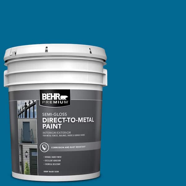 5 gal. #OSHA-1 OSHA SAFETY BLUE Semi-Gloss Direct to Metal Interior/Exterior Paint